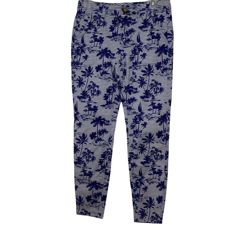 Vineyard Vines Blue Palm Tree Print Pants 4